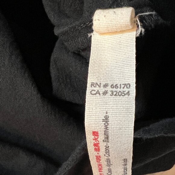 Free People Black Short Sleeve Button Front Romper Sz Small - Picture 7 of 10